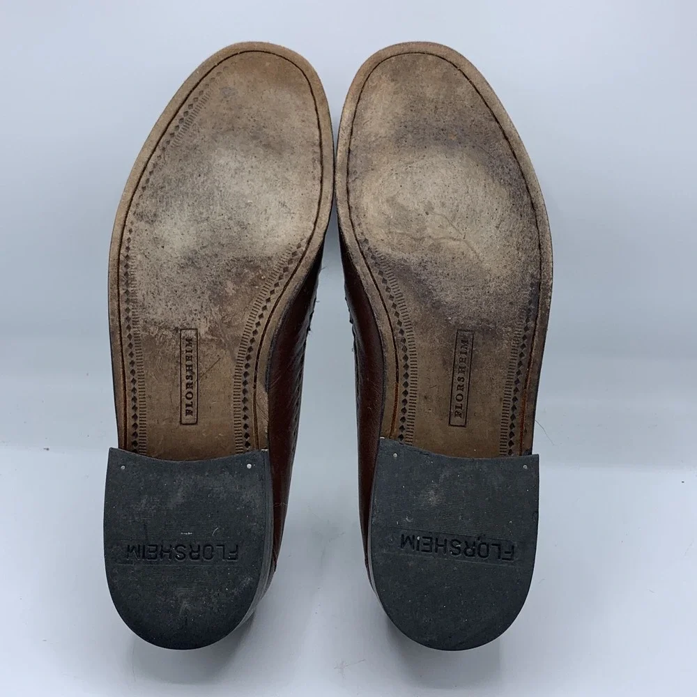 Florsheim Pisa Cognac Tassle Loafers Men's‎ 9.5 D 18469
